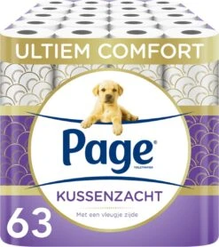 Page Toiletpapier - 63 Rollen - Kussenzacht Wc Papier (3-laags) - Met Extra Zijde - Voordeelverpakking -Dagelijkse Benodigdheden Winkel 1066x1200 1