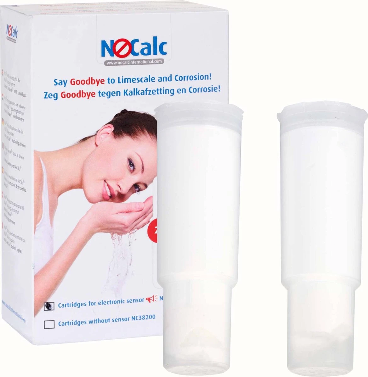 NoCalc Navulpatronen - 2 Stuks - Gebruik I.c.m. Electronic Sensor - Waterontharder - Waterontkalker 3 NoCalc Navulpatronen - 2 Stuks - Gebruik I.c.m. Electronic Sensor - Waterontharder - Waterontkalker