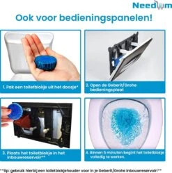Needum ® Toiletblokjes Voor Inbouwreservoirs – WC-blokjes – Toiletblokken In Een Voordeelverpakking – 30 Stuks -Dagelijkse Benodigdheden Winkel 1190x1200 3