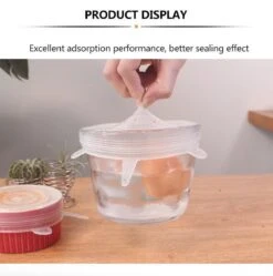 Siliconen Vershoud Deksels – Set Van 6 Stuks – Flexibel – Herbruikbaar – Wit - Stretch Tot Wel 30 Cm -Dagelijkse Benodigdheden Winkel 1192x1200 4