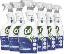 Cif CleanBoost Power & Shine Badkamer Spray - 6 X 750 Ml - Voordeelverpakking -Dagelijkse Benodigdheden Winkel 1200x1009