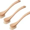 CC Hansen 3 X Afwasborstel Met Gebogen Steel- Beukenhout - Stevige Haren - Licht Bruin - 23 Cm -Dagelijkse Benodigdheden Winkel 1200x1052