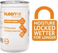 Schoonmaakdoekjes - Ontsmettingsdoekjes - Desinfectiedoekjes - Desinfectie Doekjes - KleenMe - Alcohol Doekjes - Alcoholdoekjes - Allesreiniger Zachte Antibacteriële Alcohol Wipes- 100 Doekjes - Met Dispenser - 70% Alcohol - 185 X 110mm -Dagelijkse Benodigdheden Winkel 1200x1092