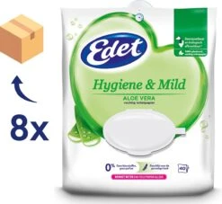Edet Aloe Vera Vochtig Toiletpapier - 8 X 40 Stuks - Halfjaar Voorraad 7 Edet Aloe Vera Vochtig Toiletpapier - 8 X 40 Stuks - Halfjaar Voorraad -Dagelijkse Benodigdheden Winkel 1200x1101