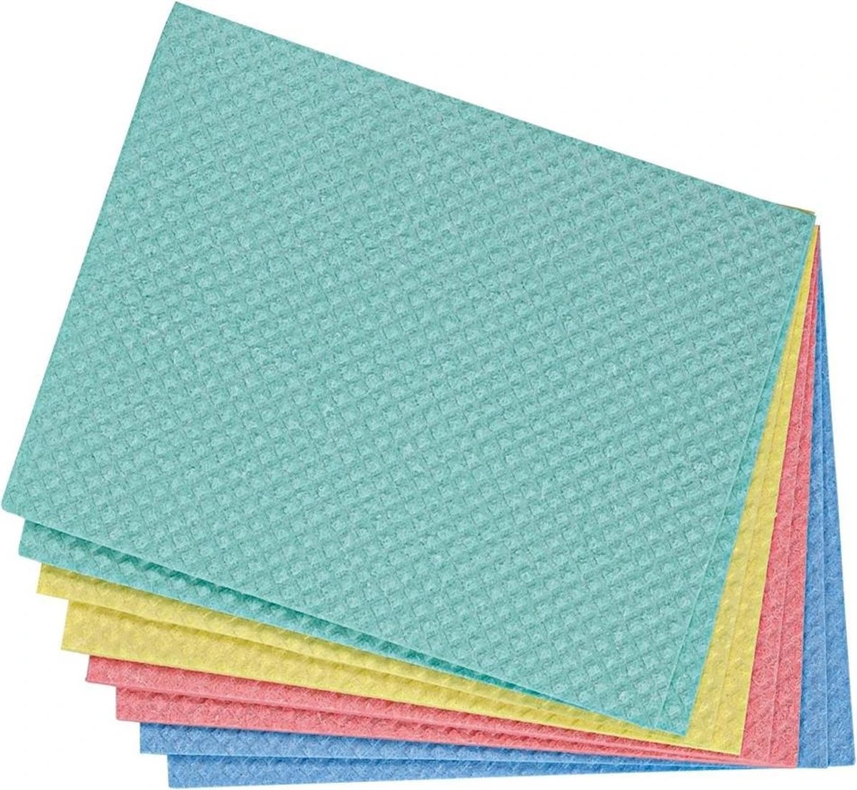 MAUS 40 Stuks Sponsdoekjes 4 Kleuren Mix 20 X 18 Cm - Extreem Absorberend - Bespaar Keukenpapier - Duurzaam 4 MAUS 40 Stuks Sponsdoekjes 4 Kleuren Mix 20 X 18 Cm - Extreem Absorberend - Bespaar Keukenpapier - Duurzaam - Afbeelding 2