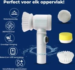 B-care Magic Brush - Elektrische Multifunctionele Schoonmaakborstel - 7 Opzetstukken - Wasborstel - Poetsmachine - Schrobborstel - Handborstel - Werkborstel - Schrobber - Boorborstel - Reinigingsborstel 22 B-care Magic Brush - Elektrische Multifunctionele Schoonmaakborstel - 7 Opzetstukken - Wasborstel - Poetsmachine - Schrobborstel - Handborstel - Werkborstel - Schrobber - Boorborstel - Reinigingsborstel -Dagelijkse Benodigdheden Winkel 1200x1112