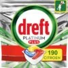 Dreft Platinum Plus All In One Lemon - 190 Stuks (2x95) - Voordeelverpakking - Vaatwastabletten -Dagelijkse Benodigdheden Winkel 1200x1144 1