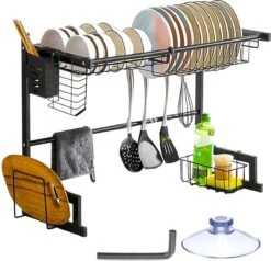 Afdruiprek Droger Zwart Voor Bestek Boven De Gootsteen 65 Cm X 29 Cm X 52 Cm 22 Afdruiprek Droger Zwart Voor Bestek Boven De Gootsteen 65 Cm X 29 Cm X 52 Cm -Dagelijkse Benodigdheden Winkel 1200x1154 1