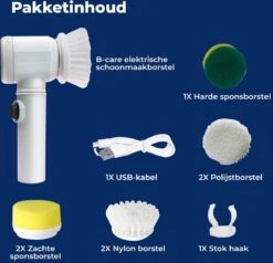 B-care Magic Brush - Elektrische Multifunctionele Schoonmaakborstel - 7 Opzetstukken - Wasborstel - Poetsmachine - Schrobborstel - Handborstel - Werkborstel - Schrobber - Boorborstel - Reinigingsborstel 20 B-care Magic Brush - Elektrische Multifunctionele Schoonmaakborstel - 7 Opzetstukken - Wasborstel - Poetsmachine - Schrobborstel - Handborstel - Werkborstel - Schrobber - Boorborstel - Reinigingsborstel -Dagelijkse Benodigdheden Winkel 1200x1155 1