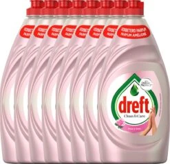 Nieuwkomers 11 Dreft Clean & Care Rose & Satin Afwasmiddel - 8x780ml - Voordeelverpakking