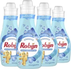 Robijn Classics Morgenfris Wasverzachter - 4 X 30 Wasbeurten - Voordeelverpakking -Dagelijkse Benodigdheden Winkel 1200x1169 1