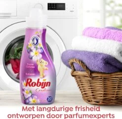 Robijn Creations Paarse Orchidee & Bosbessen Wasverzachter - 8 X 30 Wasbeurten - Voordeelverpakking -Dagelijkse Benodigdheden Winkel 1200x1169