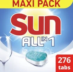 SUN® Sun All-in 1 Normaal Vaatwastabletten - 276 Tabletten - Voordeelverpakking -Dagelijkse Benodigdheden Winkel 1200x1174 2