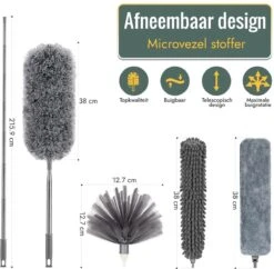 Livv Goods Telescopische Plumeau Set Met Telescoopsteel - 5 In 1 - Tot 250 Cm Uitschuifbaar - Duster - Stoffer -Dagelijkse Benodigdheden Winkel 1200x1174 3