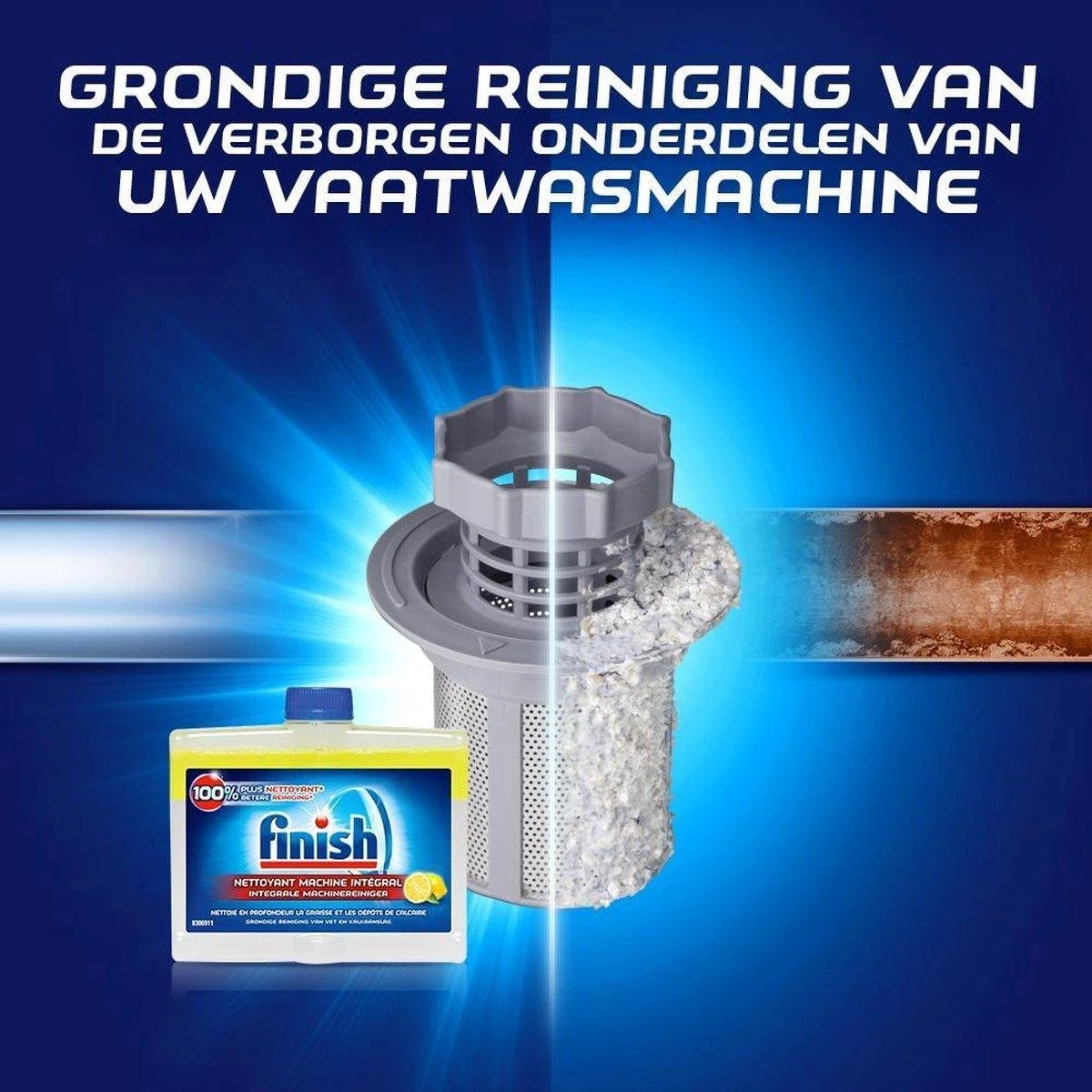 Finish Vaatwasmachinereiniger Citroen - 6 X 250 Ml - Voordeelverpakking 3 Finish Vaatwasmachinereiniger Citroen - 6 X 250 Ml - Voordeelverpakking - Afbeelding 2