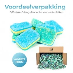 Mapache Vaatwastabletten 500 Stuks - 3 Laags - Voordeelverpakking -Dagelijkse Benodigdheden Winkel 1200x1200 208