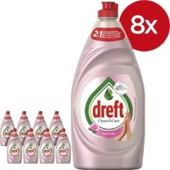 Dreft Clean & Care Rose & Satin Afwasmiddel - 8x780ml - Voordeelverpakking -Dagelijkse Benodigdheden Winkel 1200x1200 224