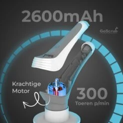 GoScrub® Elektrische Schoonmaakborstel – Elektrische Schrobber - Schrobborstel – Voor Badkamer Of Keuken – Schrobber Met Steel – Luiwagen – Polijstmachine - Poetsmachine Met 10 Opzetstukken 20 GoScrub® Elektrische Schoonmaakborstel – Elektrische Schrobber - Schrobborstel – Voor Badkamer Of Keuken – Schrobber Met Steel – Luiwagen – Polijstmachine - Poetsmachine Met 10 Opzetstukken -Dagelijkse Benodigdheden Winkel 1200x1200 458