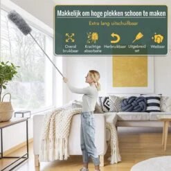 Livv Goods Telescopische Plumeau Set Met Telescoopsteel - 5 In 1 - Tot 250 Cm Uitschuifbaar - Duster - Stoffer -Dagelijkse Benodigdheden Winkel 1200x1200 484