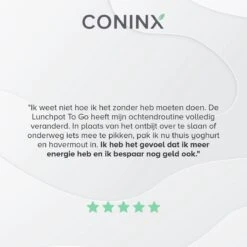 Coninx Yoghurtbeker To Go - Muesli Beker To Go - Lunchbeker - Mueslibeker 640ml (450ml+190ml) - Zwart -Dagelijkse Benodigdheden Winkel 1200x1200 532