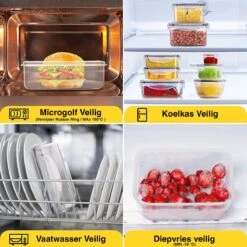 KE&1 Vershoudbakjes - Meal Prep Bakjes - Lunchbox - Diepvriesbakjes - Plastic Bakjes - Keuken - Keukenkast - Bakken -Dagelijkse Benodigdheden Winkel 1200x1200 558