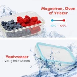 KitchenBrothers Meal Prep Bakjes - Set - Luchtdicht - BPA Vrij - Glas - 9 Stuks 14 KitchenBrothers Meal Prep Bakjes - Set - Luchtdicht - BPA Vrij - Glas - 9 Stuks -Dagelijkse Benodigdheden Winkel 1200x1200 560