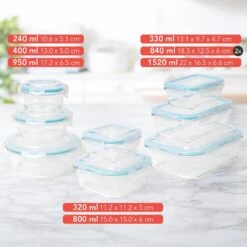 KitchenBrothers Meal Prep Bakjes - Set - Luchtdicht - BPA Vrij - Glas - 9 Stuks 19 KitchenBrothers Meal Prep Bakjes - Set - Luchtdicht - BPA Vrij - Glas - 9 Stuks -Dagelijkse Benodigdheden Winkel 1200x1200 565