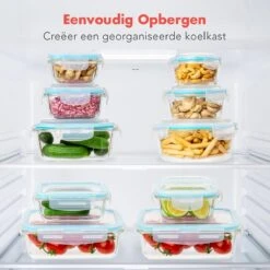 KitchenBrothers Meal Prep Bakjes - Set - Luchtdicht - BPA Vrij - Glas - 9 Stuks 21 KitchenBrothers Meal Prep Bakjes - Set - Luchtdicht - BPA Vrij - Glas - 9 Stuks -Dagelijkse Benodigdheden Winkel 1200x1200 567