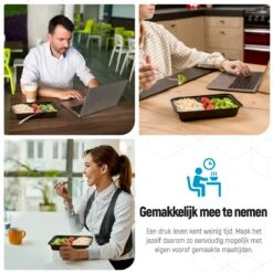 Meal Prep Bakjes - 20 Stuks - 1 Compartiment - Lunchbox - Diepvriesbakjes - Vershoudbakjes - Plastic Bakjes Met Deksel - Magnetron Bakjes Met Deksel - Meal Prep - Vershouddoos - 1L - BPA Vrij - Fitcrafters -Dagelijkse Benodigdheden Winkel 1200x1200 572