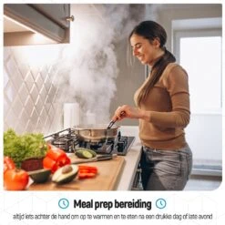 Meal Prep Bakjes - 20 Stuks - 1 Compartiment - Lunchbox - Diepvriesbakjes - Vershoudbakjes - Plastic Bakjes Met Deksel - Magnetron Bakjes Met Deksel - Meal Prep - Vershouddoos - 1L - BPA Vrij - Fitcrafters -Dagelijkse Benodigdheden Winkel 1200x1200 574