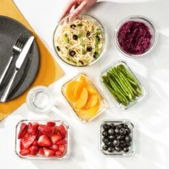 Vershoudbakjes - Meal Prep Bakjes - Diepvriesbakjes - Vershouddoos - Vershoudbakjes Set - Glas - 12 Stuks - BPA Vrij - Stosh -Dagelijkse Benodigdheden Winkel 1200x1200 598