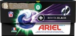 Ariel Wasmiddel Pods + Revitablack - Voor De Zwarte Was - 4 X 28 Wasbeurten - Voordeelverpakking 14 Ariel Wasmiddel Pods + Revitablack - Voor De Zwarte Was - 4 X 28 Wasbeurten - Voordeelverpakking -Dagelijkse Benodigdheden Winkel 1200x571 1