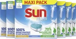 SUN® Sun All-in 1 Normaal Vaatwastabletten - 276 Tabletten - Voordeelverpakking -Dagelijkse Benodigdheden Winkel 1200x629