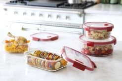 Curver Smart Cook Glazen Vershouddoos - Rechthoekig - 0,9L - Rood -Dagelijkse Benodigdheden Winkel 1200x799 6