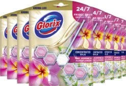 Glorix Aroma Lux Pink Jasmine & Elderflower Toiletblokken - 9 Stuks - Voordeelverpakking 14 Glorix Aroma Lux Pink Jasmine & Elderflower Toiletblokken - 9 Stuks - Voordeelverpakking -Dagelijkse Benodigdheden Winkel 1200x827