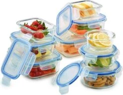 VMCA Glazen Vershoudbakjes Voor Vriezer Oven En Magnetron - 9 Bakjes -Dagelijkse Benodigdheden Winkel 1200x932