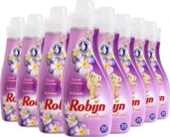 Robijn Creations Paarse Orchidee & Bosbessen Wasverzachter - 8 X 30 Wasbeurten - Voordeelverpakking -Dagelijkse Benodigdheden Winkel 1200x970