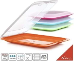 Merkloos Vershouddozen Vleeswarendoos Koelkast Vershoudbakje Bewaren Koelkast Beleg Bewaardoos Broodbeleg Stapelbaar Met Deksel 4 Stuks -Dagelijkse Benodigdheden Winkel 1200x992