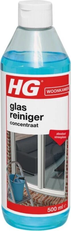 HG Glasreiniger Concentraat - 500ml - Reinigt Streeploos - De Keuze Van Professionele Glazenwassers -Dagelijkse Benodigdheden Winkel 369x1200