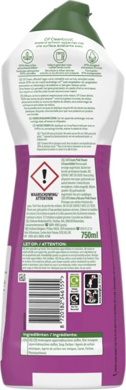 Cif CleanBoost Cream Pink Schuurmiddel - 8 X 750 Ml - Voordeelverpakking -Dagelijkse Benodigdheden Winkel 390x1200 2