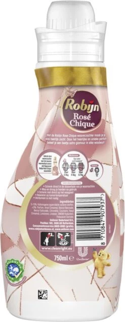Robijn Collections Rosé Chique Wasverzachter - 4 X 750 Ml - Voordeelverpakking -Dagelijkse Benodigdheden Winkel 465x1200