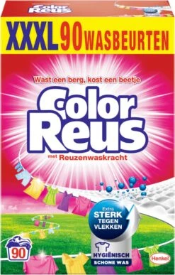 Color Reus Waspoeder Wasmiddel - Voordeelverpakking - 90 Wasbeurten -Dagelijkse Benodigdheden Winkel 765x1200