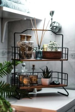 Metalen Keuken Etagere 2 Laags Van Naturn Living | Keuken Opbergrek | Kruidenpotjes Rek | Kruiden Organizer | Keuken Rek Specerijen | Mat Zwart -Dagelijkse Benodigdheden Winkel 800x1200 5