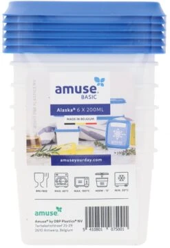 Amuse® | Klein Diepvriesdoosje Alaska 200ml | 12 Stuks | Bewaardoos | Klein Vershouddoosje -Dagelijkse Benodigdheden Winkel 826x1200