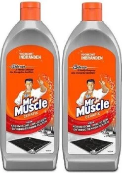 Nieuwkomers 5 Mr. Muscle - Cera-Fix Voor Keramische - Halogeen En Inductie Kookplaten - Kookplaatreiniger - 2 X 200 Ml