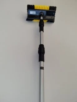 Zonnepanelen / Auto / Ramen Wassen Telescoopsteel Met Borstel Waterdoorlatende Wasborstel Met Telescopische Steel 4 Meter En Gardena Aansluiting / Wasborstel Met Uitschuifbare Telescoopsteel Met Waterdoorvoer