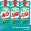 Ajax® Ajax Allesreiniger Eucalyptus 6 X 1.25L - Voordeelverpakking -Dagelijkse Benodigdheden Winkel 952x1200