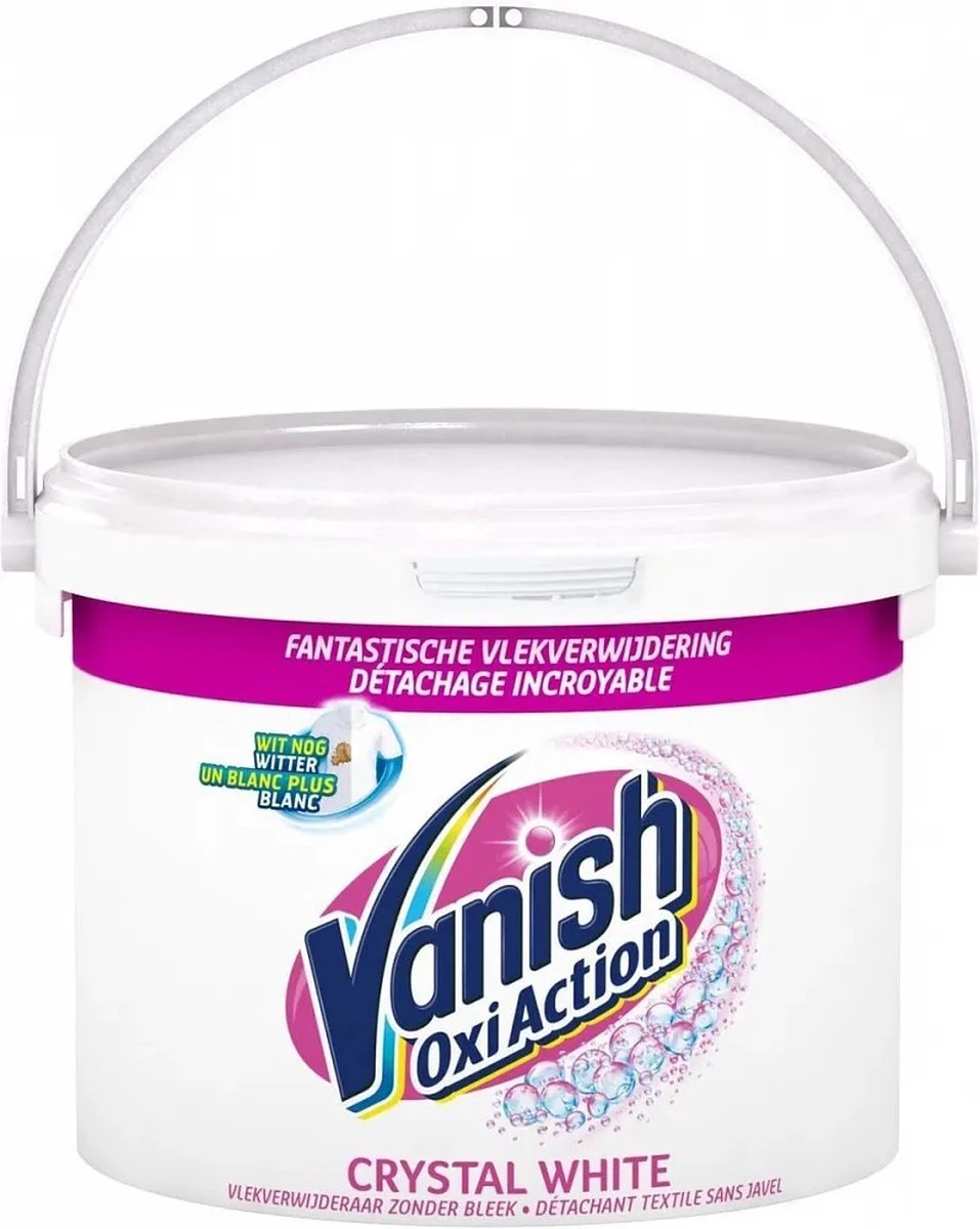 Vanish Oxi Action Crystal White Base Poeder - Voor Witte Was - 2,4 Kg 10 Vanish Oxi Action Crystal White Base Poeder - Voor Witte Was - 2,4 Kg - Afbeelding 8